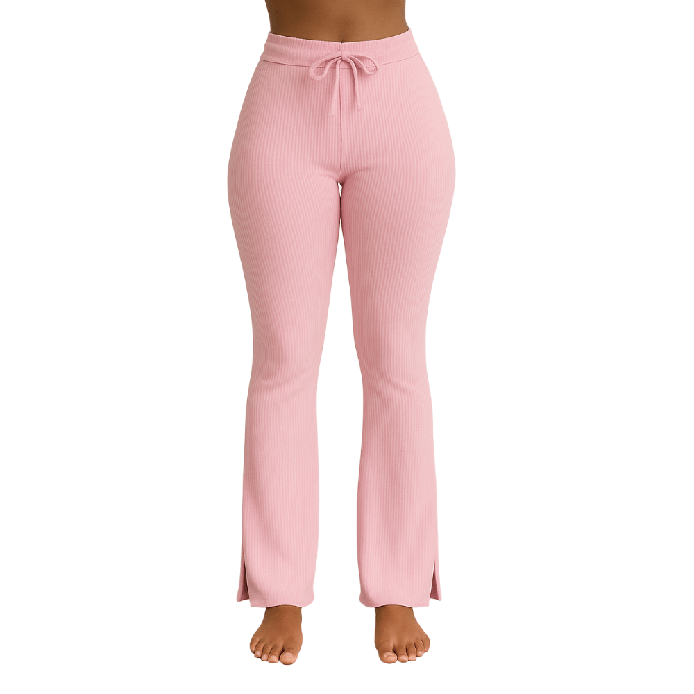 Look Alyfe RibFlex Halter-Neck Flared Lounge Pants