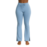 Look Alyfe RibFlex Halter-Neck Flared Lounge Pants