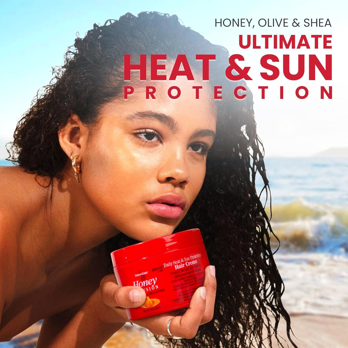 Look Alyfe Strong Ends Honey Infusion Daily Heat & Sun Protection Hair Crème - 170g