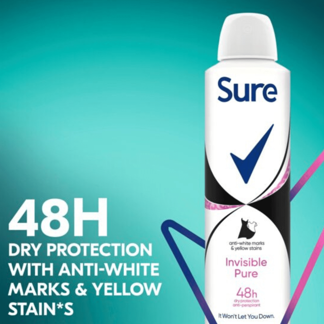 Look Alyfe Sure Women Invisible Pure Antiperspirant Deodorant Spray - 250ml