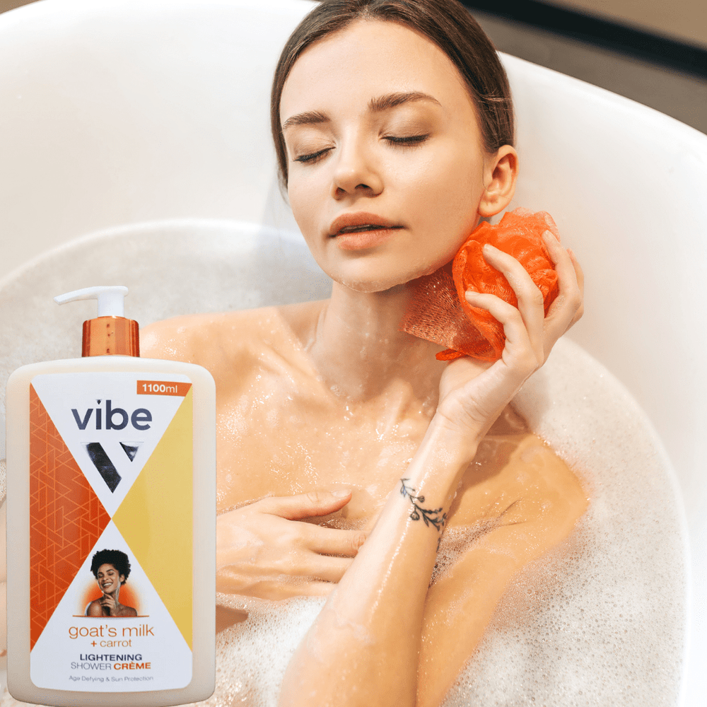 Buy Vibe Goat's Milk Shower Gel with Carrot 1100ml Shop Bath