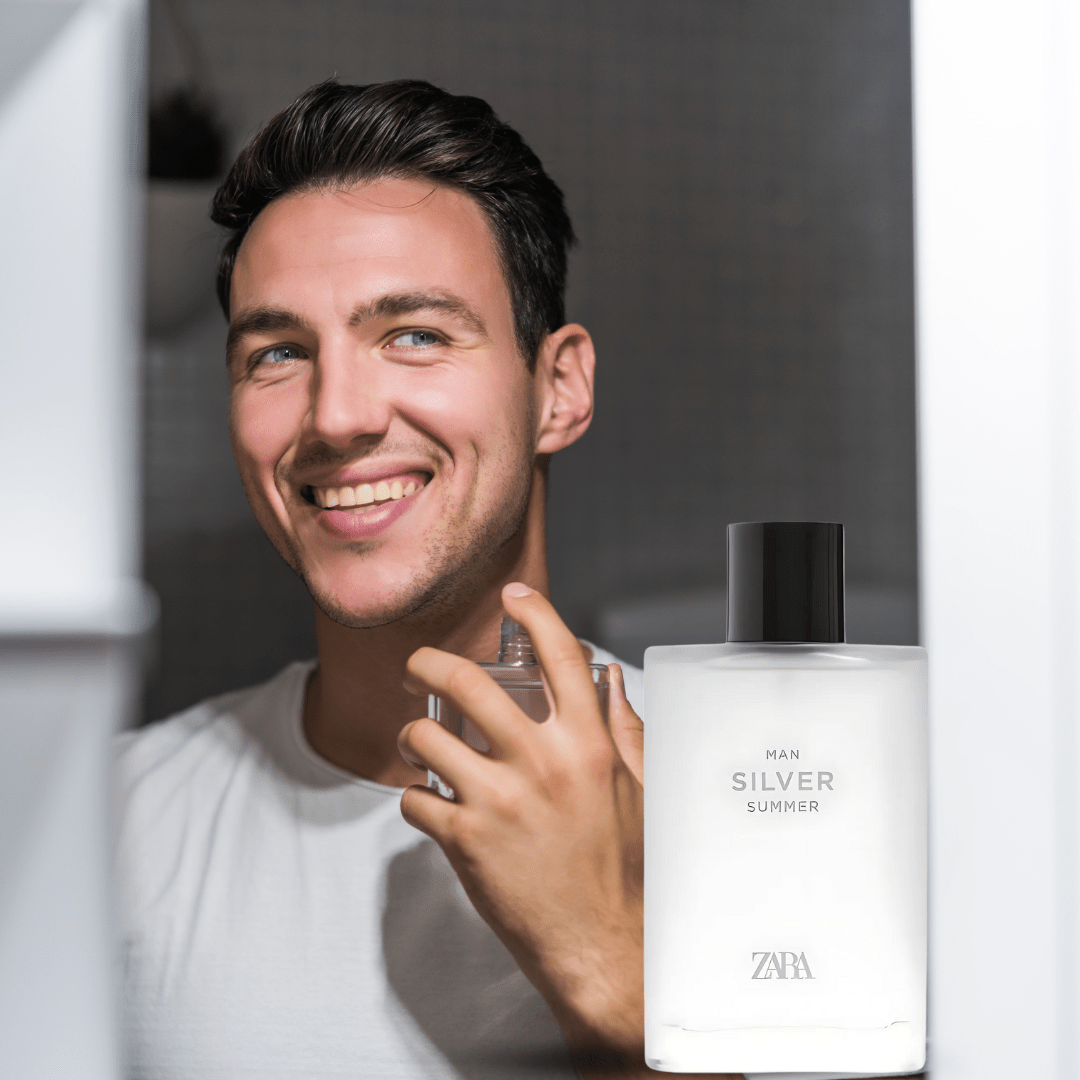 Look Alyfe Zara Silver Summer Cologne Eau De Toilette For Men - 90ml