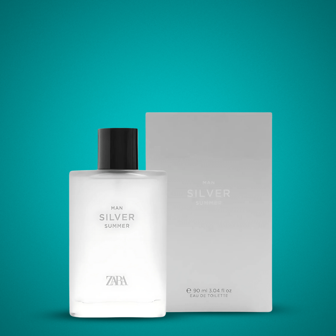 Look Alyfe Zara Silver Summer Cologne Eau De Toilette For Men - 90ml